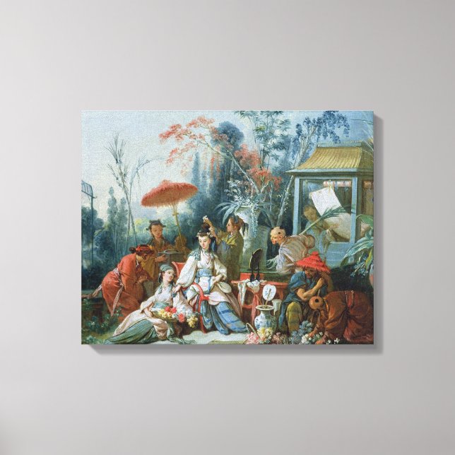 Kinesiska Garden, 1742 Canvastryck (Framsida)