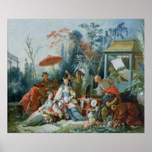 Kinesiska Garden, 1742 Poster