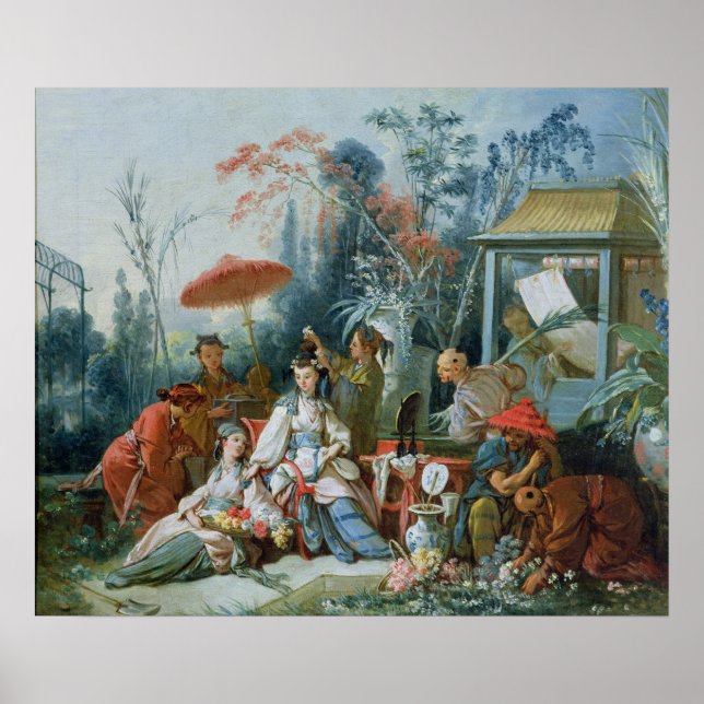 Kinesiska Garden, 1742 Poster (Framsidan)
