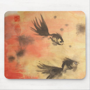 Kinesiska Golfish Mousepad Musmatta