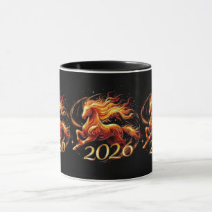 Kinesiska häståret 2026 firande mugg
