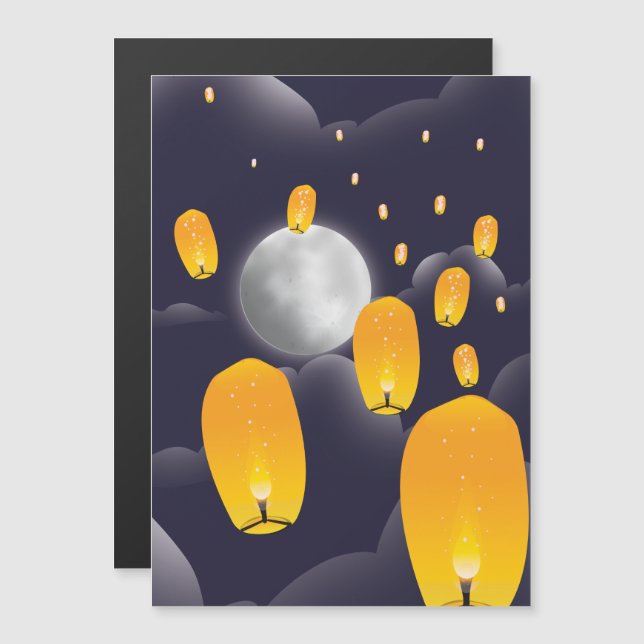 Kinesiska Himlar-lanternor (Fram/baksida)