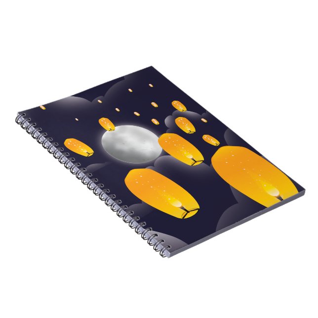 Kinesiska Himlar-lanternor Anteckningsbok (Högra Sidan)