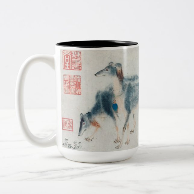 Kinesiska Hund målningsdag Zodiac Birthday Mugg (Vänster)