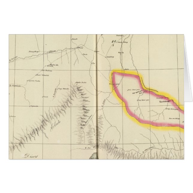 Kinesiska imperiet, Asien 57 Hälsningskort (Framsidan Horizontal)