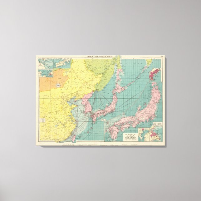 Kinesiska, japanska portar canvastryck (Framsida)