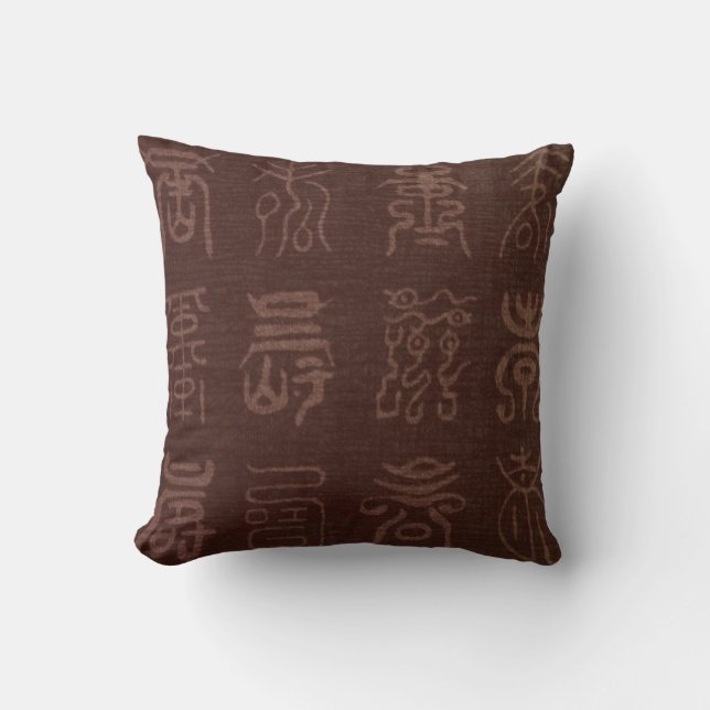 Kinesiska Kanji Pillow Kudde (Framsida)