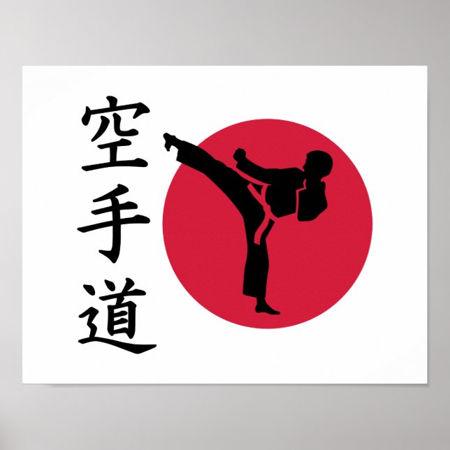 Kinesiska Karate-kombattant Poster (Framsidan)