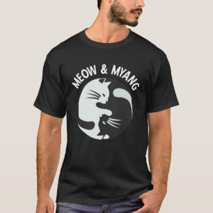 Kinesiska Katter Jamar Och Myang Yin Yang Katt T Shirt
