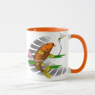 Kinesiska Koi Artwork Coffee Mugg