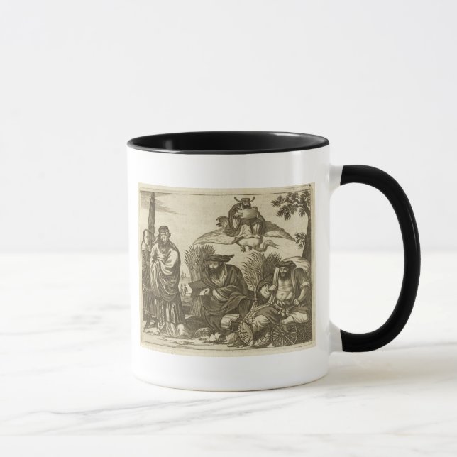 Kinesiska köpmän som konsulterar mugg (Höger)
