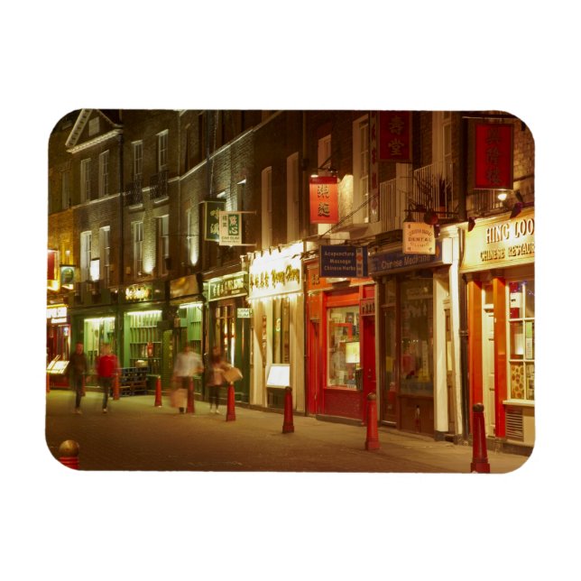 Kinesiska kvarteret, Soho, London, England, Storbr Magnet (Horisontell)