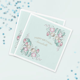 Kinesiska Lantern & Ribbon Party Napkins Pappersservett