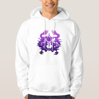 KINESISKA liladrakar för NYTT ÅR Hoodie