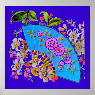 Kinesiska lilla fläktblått kommenterar poster