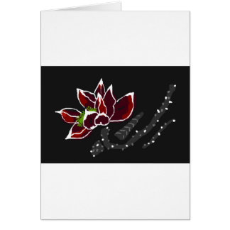 Kinesiska lotusblommafärger hälsningskort