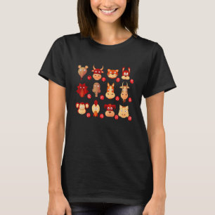 Kinesiska lycklig-kaninens nya år 2023 t shirt