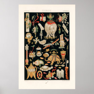 Kinesiska Mönster Poster