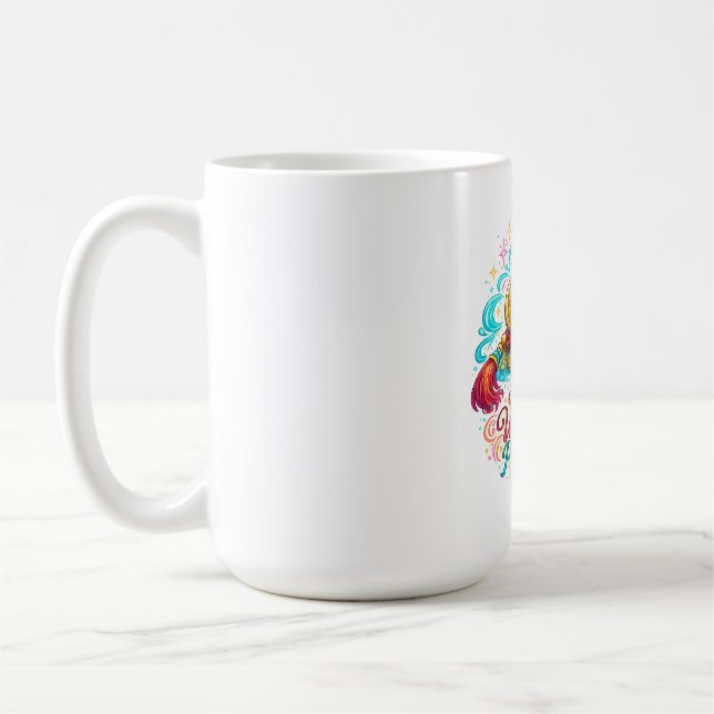 Kinesiska Mynt Lucky Charm Kaffe Mugg | Feng Shui  (Vänster)