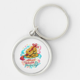 Kinesiska mynt Lucky Charm rund nyckelring | Feng