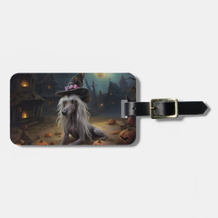 Kinesiska Nakenhundar Pumpa Halloween Skräckinjaga Bagagebricka