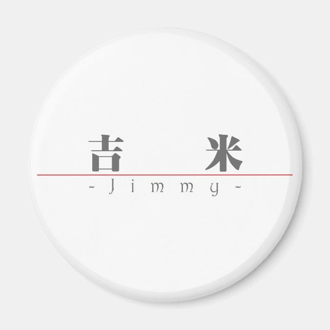Kinesiska namn för Jimmy 22417_3.pdf Magnet (Framsidan)