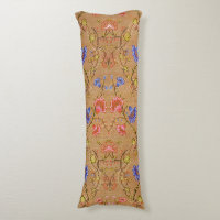 Kinesiska Nanjing Imperial Red-Guld Brocade