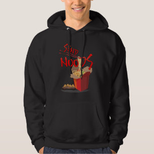 Kinesiska Noodles SEND NOODS Asian Food China Fläk Hoodie