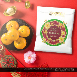 Kinesiska nyår Golden Flowers: Gong Hei Tjock Choy