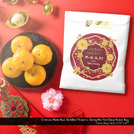 Kinesiska nyår Golden Flowers: Gong Hei Tjock Choy