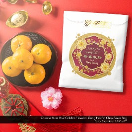 Kinesiska nyår Golden Flowers: Gong Hei Tjock Choy