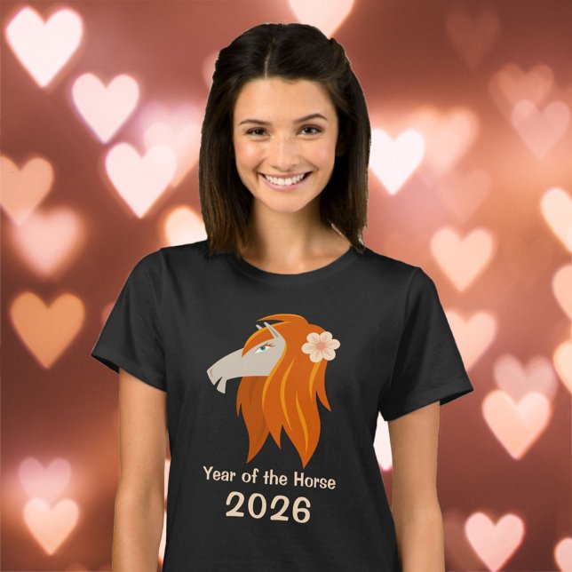 Kinesiska, nyårshus 2026 Zodiac Kvinnor T Shirt (Skapare uppladdad)
