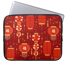 Kinesiska nyårslyktor laptop fodral