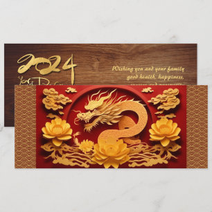 Kinesiska och vietnamesiska Wood Dragon Year 2024 