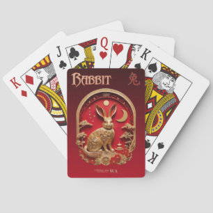 Kinesiska parkeringskort - tecken på RABBIT Casinokort