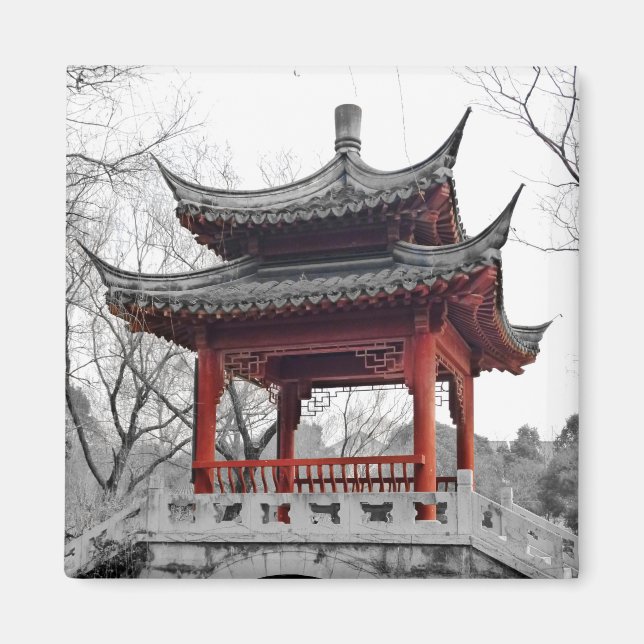 Kinesiska Pavilion Magnet (Framsidan)