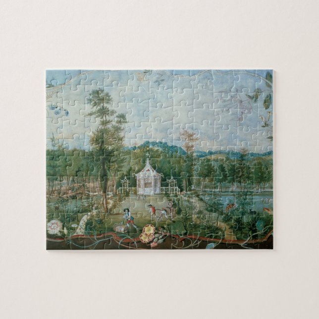 Kinesiska Pavilion på engelska Garden, 18:e centur Pussel (Horisontell)