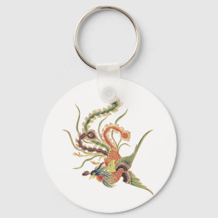 Kinesiska Phoenix - Fenghuang Mythological Birds A Nyckelring