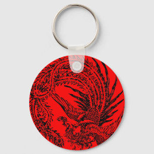Kinesiska Phoenix Keychain Nyckelring
