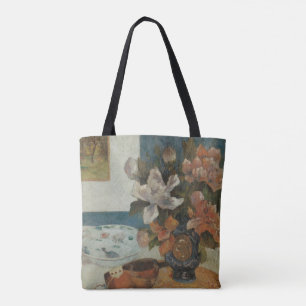 Kinesiska pioner och mandolin av Paul Gauguin Tygkasse