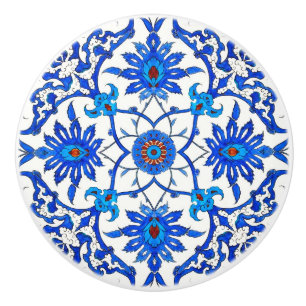 Kinesiska plattan art nouveau - Koboltblått och vi Knopp