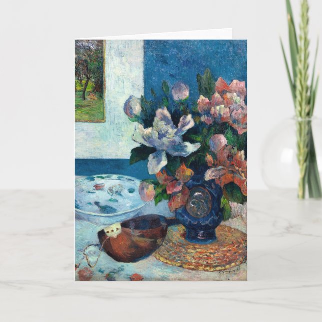 Kinesiska ponnyer och mandolin | Paul Gauguin Kort (Framsida)