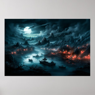 Kinesiska River Styx Poster
