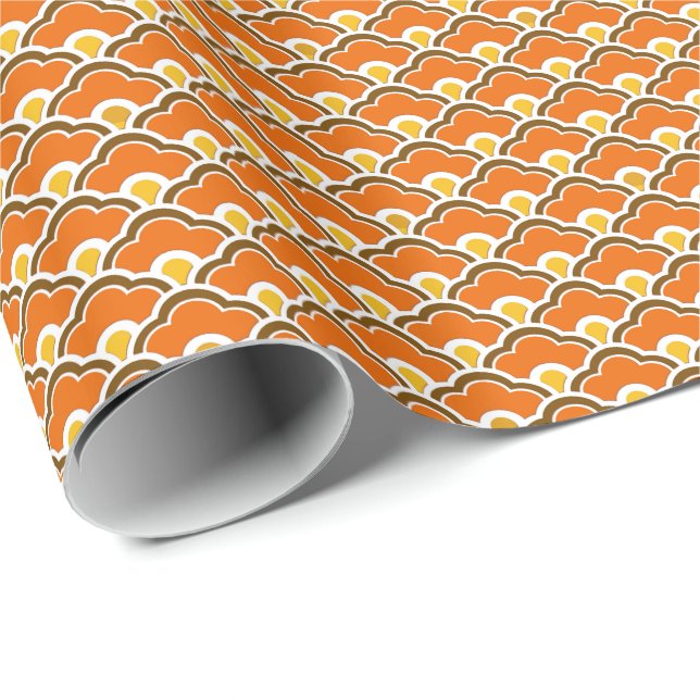 Kinesiska Scallops, Mandarin Orange Presentpapper (Rullad Hörn)