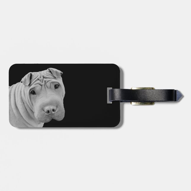 Kinesiska Shar-Pei Bagagebricka (Baksida Vågrät)