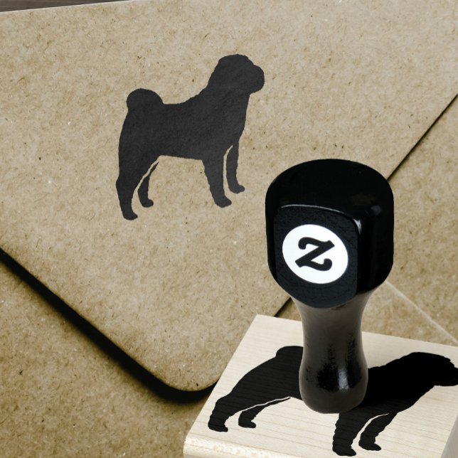 Kinesiska Shar Pei Hund aveln Silhouette Stämpel (Skapare uppladdad)
