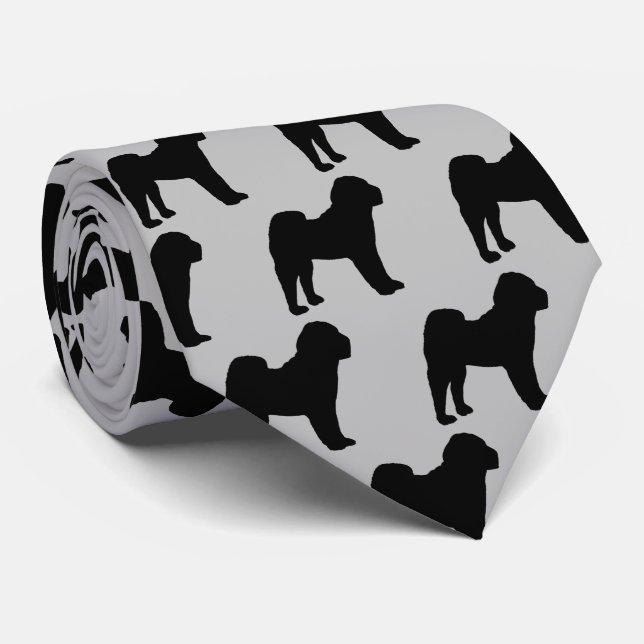 Kinesiska Shar-Pei Hund Silhouette Slips (Rullad)