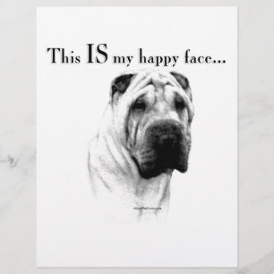 Kinesiska Shar Pei Lycklig Ansikte