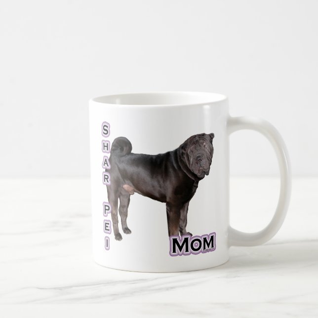 Kinesiska Shar-Pei Mamma 4 Kaffemugg (Höger)