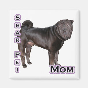 Kinesiska Shar-Pei Mamma 4 - Magnet